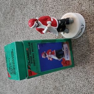Flambro Emmett Kelly Jr Clown Musical Figurine Santa - Hobo Christmas